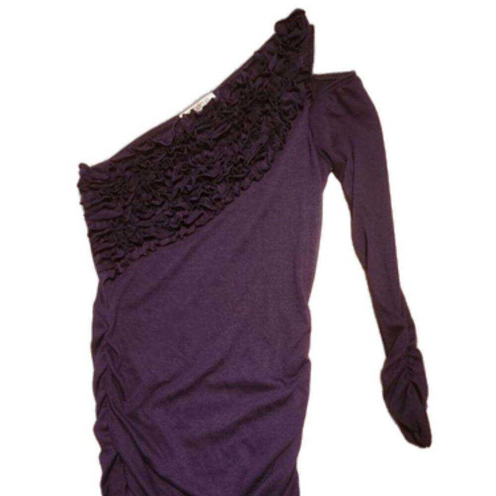 Arsen B. Plum Purple Long Sleeve Bodycon Dress Medium NWT